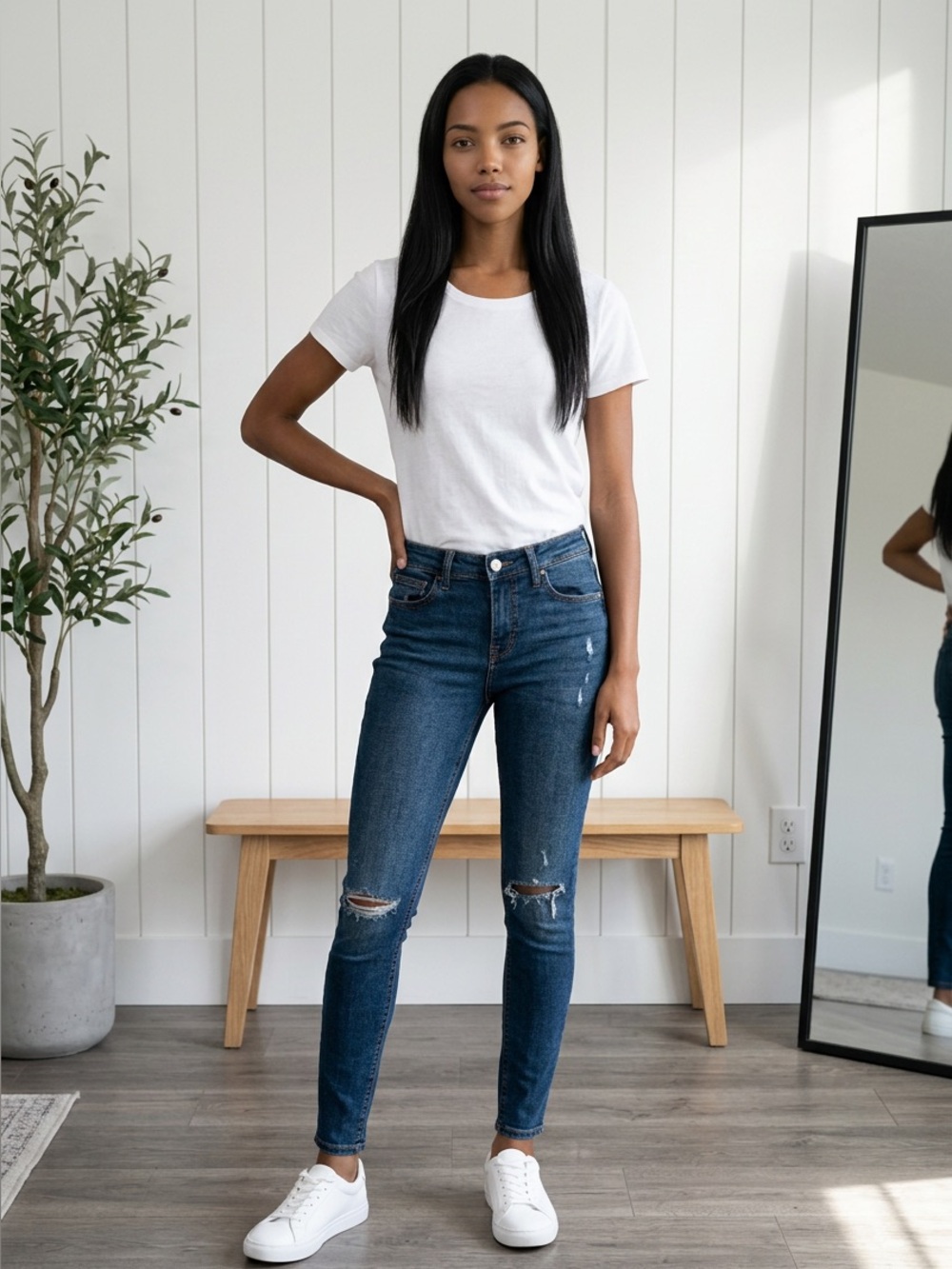 Old Navy Rockstar Skinny Jeans Womens 0 Mid Rise Dark Wash Stretch Denim 27 Inse